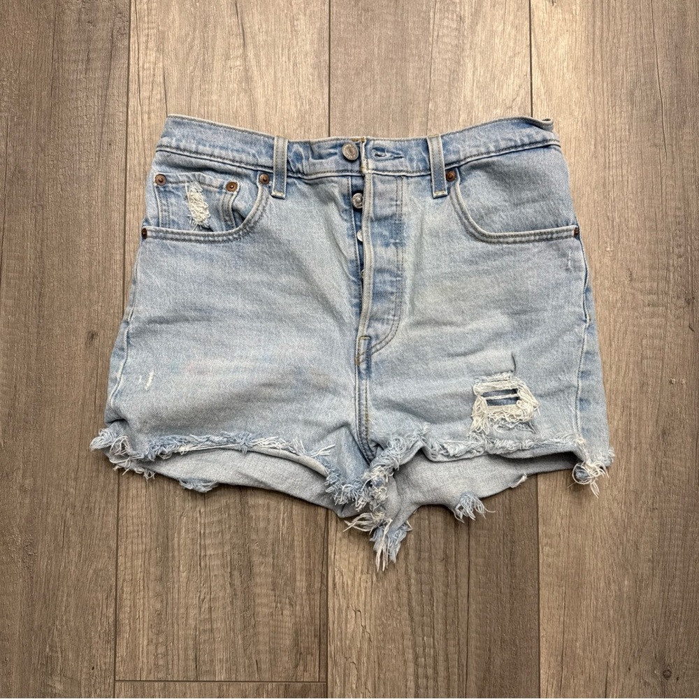 Levi's Distressed Jean Shorts